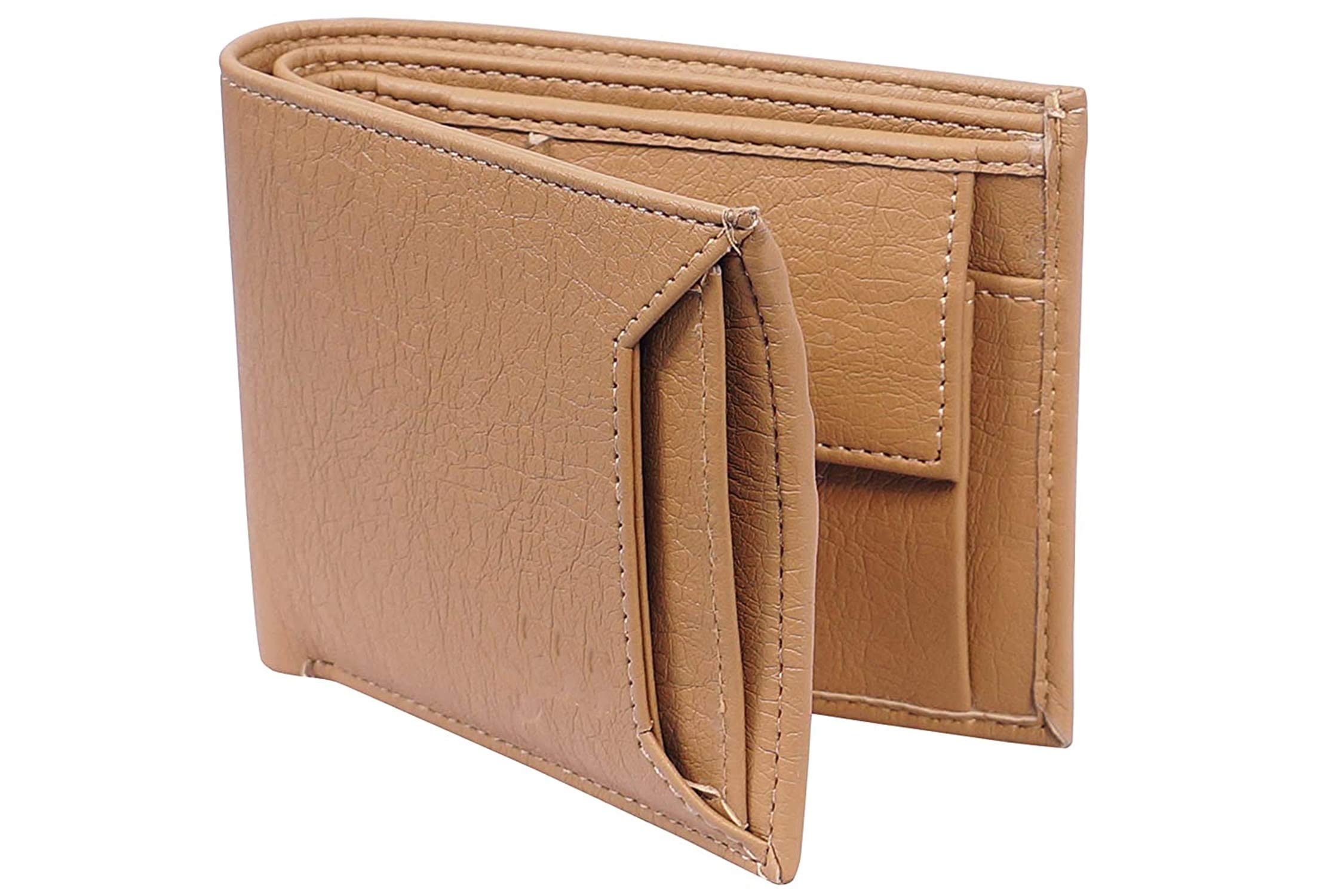 Buy JUST-STYLE Men Casual Beige Artificial Leather Wallet (8 Card